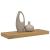 Raft de perete Pe perete Maro 50 x 23 x 4 cm Lemn compozit GartenMobel Dekor