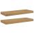 Raft de perete 2 pcs Maro 50 x 23 x 4 cm Lemn compozit GartenMobel Dekor