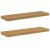 Raft de perete 2 pcs Maro 80 x 23,5 x 4 cm Lemn compozit GartenMobel Dekor