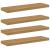 Raft de perete 4 pcs Maro 80 x 23,5 x 4 cm Lemn compozit GartenMobel Dekor