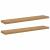Raft de perete 2 pcs Maro 120 x 23,5 x 4 cm Lemn compozit GartenMobel Dekor