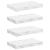 Raft de perete Pe perete 4 pcs Marmură albă 40 x 23,5 x 4 cm GartenMobel Dekor