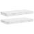 Raft de perete Pe perete 2 pcs Marmură albă 50 x 23,5 x 4 cm GartenMobel Dekor