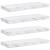 Raft de perete 4 pcs Marmură albă 50 x 23 x 4 cm Lemn compozit GartenMobel Dekor