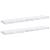 Raft de perete Pe perete 2 pcs Marmură albă 120 x 23,5 x 4 cm GartenMobel Dekor
