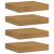 Raft de perete 4 pcs Bej 23 x 23,5 x 4 cm Lemn compozit GartenMobel Dekor