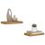 Raft de perete 2 pcs Bej 40 x 23,5 x 4 cm Lemn compozit GartenMobel Dekor