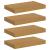 Raft de perete 4 pcs Bej 40 x 23,5 x 4 cm Lemn compozit GartenMobel Dekor