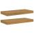 Raft de perete Pe perete 2 pcs Bej 50 x 23 x 4 cm Lemn compozit GartenMobel Dekor