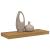 Raft de perete Pe perete Bej 50 x 23 x 4 cm Lemn compozit GartenMobel Dekor