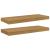 Raft de perete 2 pcs Bej 60 x 23,5 x 4 cm Lemn compozit GartenMobel Dekor