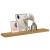 Raft de perete Pe perete Bej 120 x 23,5 x 4 cm Lemn compozit GartenMobel Dekor