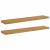 Raft de perete 2 pcs Bej 120 x 23,5 x 4 cm Lemn compozit GartenMobel Dekor