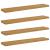 Raft de perete 4 pcs Bej 120 x 23,5 x 4 cm Lemn compozit GartenMobel Dekor