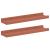 Raft de perete cu raft 2 pcs Roșu 40 x 9 x 3 cm Lemn compozit GartenMobel Dekor