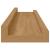 Raft de perete cu raft 2 pcs Maro 40 x 9 x 3 cm Lemn compozit GartenMobel Dekor