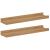 Raft de perete cu raft 2 pcs Maro 40 x 9 x 3 cm Lemn compozit GartenMobel Dekor