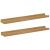 Raft de perete cu raft 2 pcs Maro 60 x 9 x 3 cm Lemn compozit GartenMobel Dekor