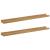 Raft de perete cu raft 2 pcs Maro 80 x 9 x 3 cm Lemn compozit GartenMobel Dekor