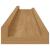 Raft de perete cu raft 4 pcs Maro 60 x 9 x 3 cm Lemn compozit GartenMobel Dekor