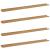 Raft de perete cu raft 4 pcs Maro 115 x 9 x 3 cm Lemn compozit GartenMobel Dekor