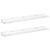 Raft de perete 2 pcs Marmură albă 60 x 9 x 3 cm Lemn compozit GartenMobel Dekor