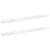 Raft de perete 2 pcs Marmură albă 100 x 9 x 3 cm Lemn compozit GartenMobel Dekor