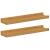 Raft de perete cu raft 2 pcs Bej 40 x 9 x 3 cm Lemn compozit GartenMobel Dekor