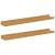 Raft de perete cu raft 2 pcs Bej 60 x 9 x 3 cm Lemn compozit GartenMobel Dekor