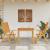 Set mobilier de grădină, 3 piese, 85x85x74 cm, lemn masiv de acacia GartenMobel Dekor