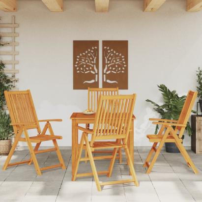 Set mobilier de grădină, 5 piese, 85x85x74 cm, lemn masiv de acacia GartenMobel Dekor
