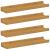 Raft de perete cu raft 4 pcs Bej 40 x 9 x 3 cm Lemn compozit GartenMobel Dekor