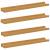 Raft de perete cu raft 4 pcs Bej 60 x 9 x 3 cm Lemn compozit GartenMobel Dekor