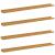 Raft de perete cu raft 4 pcs Bej 100 x 9 x 3 cm Lemn compozit GartenMobel Dekor