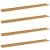 Raft de perete cu raft 4 pcs Bej 115 x 9 x 3 cm Lemn compozit GartenMobel Dekor