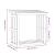 Rastel pentru lemne de foc, alb, 108x64,5x109cm, lemn masiv pin GartenMobel Dekor