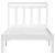 Cadru de pat, alb, 100x200 cm, lemn masiv de pin GartenMobel Dekor