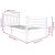 Cadru de pat, alb, 100x200 cm, lemn masiv GartenMobel Dekor