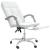 Fotoliu de birou rabatabil, alb, piele ecologică GartenMobel Dekor