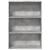 Bibliotecă, gri beton, 80x30x114 cm, lemn prelucrat GartenMobel Dekor