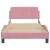 Cadru de Pat cu Suport Capatai Single pentru 1 Persoana 100x200 cm, Catifea Roz