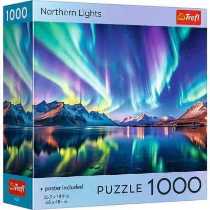PUZZLE TREFL 1000 COLECTIA SUA AURORA BOREALA POSTER INCLUS SuperHeroes ToysZone