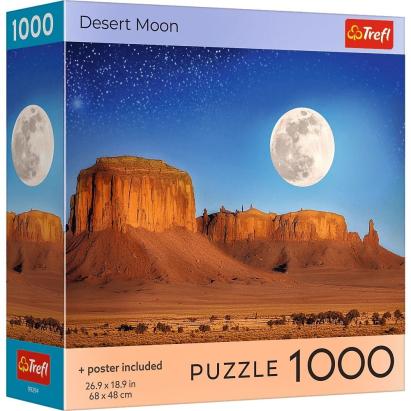 PUZZLE TREFL 1000 COLECTIA SUA LUNA IN DESERT POSTER INCLUS SuperHeroes ToysZone
