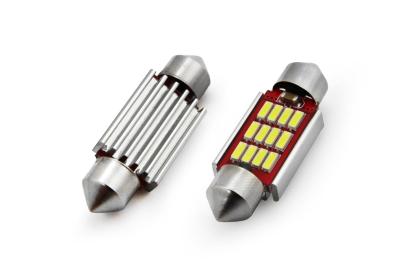Set becuri auto cu LED CANBUS sofit compatibil C5W 12 SMD 4014 39mm Alb 12/24V, destinat competitiilor auto sau off-road FAVLine Selection
