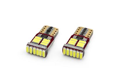 Set becuri auto cu LED CANBUS compatibil T10e W5W 18 SMD Alb 12V, destinat competitiilor auto sau off-road FAVLine Selection