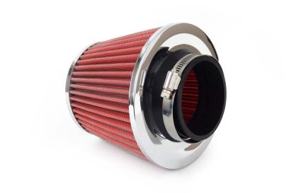 Filtru de aer conic rosu + chrome  cu 3 adaptoare FAVLine Selection