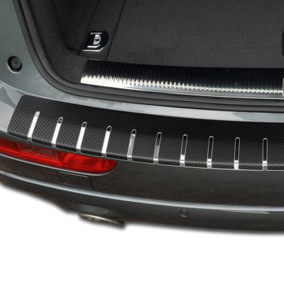 Folie protectie portbagaj in doua straturi, Crom si Carbon 3D Negru 83 x 7,5cm FAVLine Selection