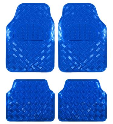 Covorase Auto Universale, model Diamond, culoare Crom Albastru FAVLine Selection