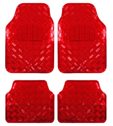 Covorase Auto Universale, model Diamond, culoare Crom Rosu FAVLine Selection