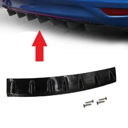 Ornament Tuning Spoiler cu 7 aripioare, lungime 85 cm, culoare Negru FAVLine Selection
